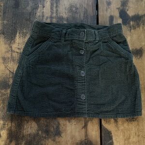 Old Navy Kids Corduroy Skirt in Forest Green